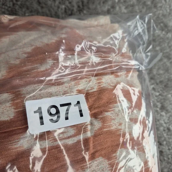 Vanilla Star Orange Ikat Wide Leg Palazzo Pants Womens Large Rayon Boho - Picture 9 of 9